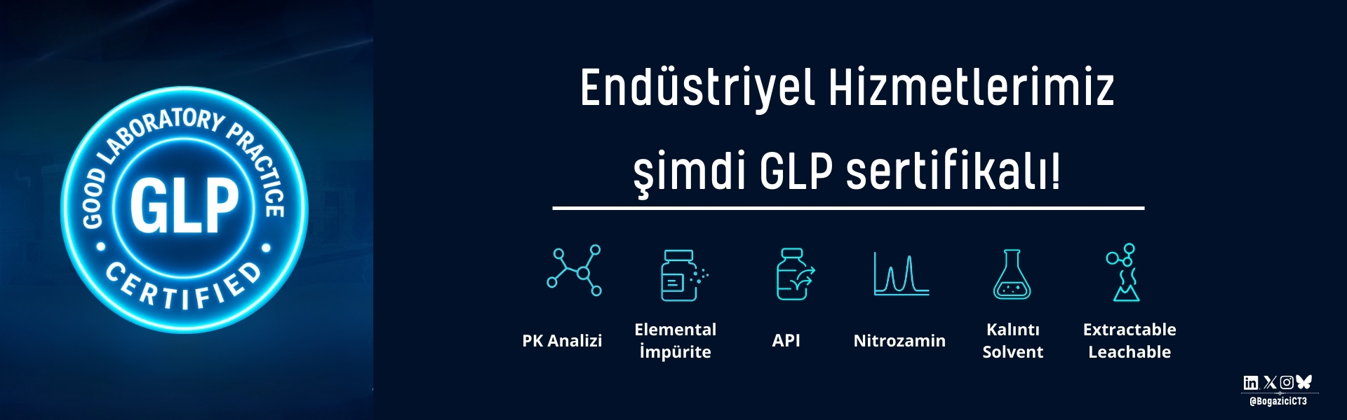 Boğaziçi CT³  OECD İyi Laboratuvar Uygulamaları (GLP) sertifikasını aldı!