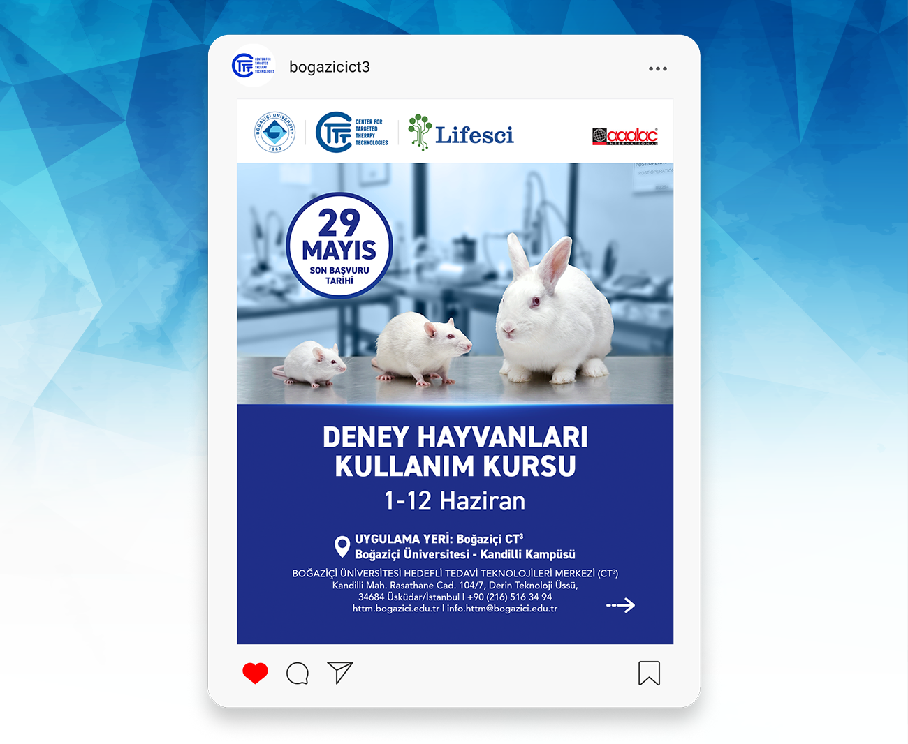 Deney Hayvanları Kullanım Sertifikası Eğitim Programı