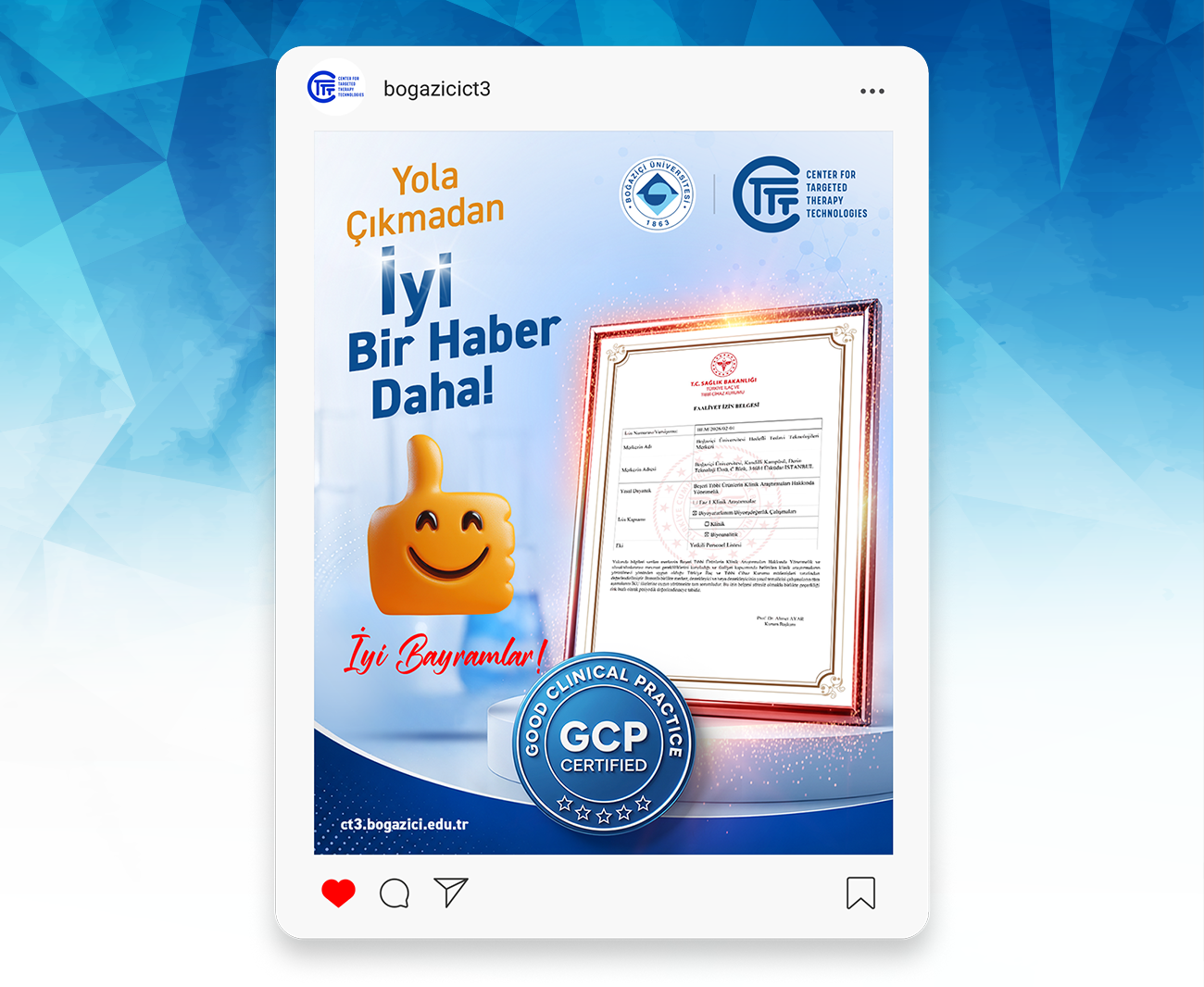 OECD İyi Laboratuvar Uygulamaları (GLP) Uygunluk Beyanı