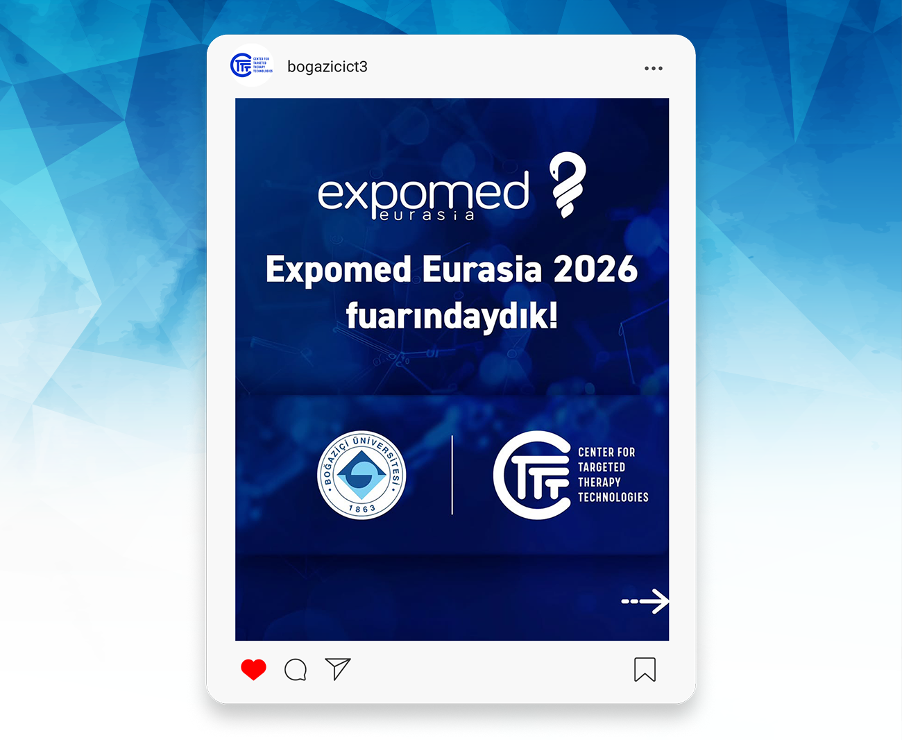 Boğaziçi HTTM, Expomed Eurasia 2026’daydı!